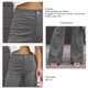 thumbnail image 3 of Pantalones acampanados ANGGREK Talle Alto Mujer bolsillos campana Otoño Invierno, 3 of 5