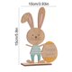 thumbnail image 3 of Decoraciones de Pascua, decoraciones estereoscópicas de Pascua, decoraciones de mesa con conejos y huevos con patrones de madera, decoraciones de Pascua felices, adecuadas para decoraciones de fiesta, 3 of 6