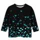 thumbnail image 5 of Blusas y camisas de cuello redondo y manga larga para niños, blusas/camisas de poliéster con estampado de corazones, mangas 3/4 y cuello redondo, elegantes e informales., 5 of 5