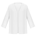 thumbnail image 6 of Feancey Winter Cardigans for Women Plus Size Fashion Knitted Cardigan Outwear Loose Fit Casual Open Front Shrugs Fall Lightweight Ribbed Knit Jackets Lightning Deals of Today Prime White XXL, 6 of 7