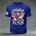 thumbnail image 4 of 250 Anniversary USA Shirt Mens Flag Tshirt 250th America Anniversary Tee 250 Years Patriotic Tops, 4 of 6