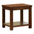 thumbnail image 2 of Home Square 22" Square Modern Wood End Table in Brown - Set of 2, 2 of 6