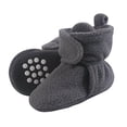 thumbnail image 2 of Luvable Friends Unisex Baby Cozy Fleece Booties, Charcoal, 12-18 Months, 2 of 3