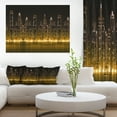 thumbnail image 1 of Ville Moderne avec Gratte-Ciel Illuminés - Impression sur Toile, 1 of 3