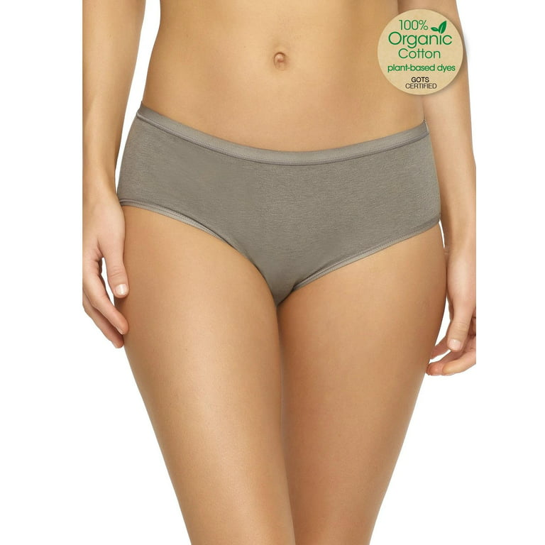 Felina Organic Cotton Bikini Underwear for Women - Bikini Panties for Women,  Seamless Panties for Women (6-Pack) (Sandalwood, Large) 
