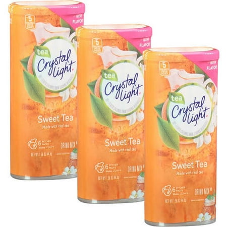 Crystal Light Sweet Tea Drink Mix, 1.56 oz (Pack of 3)