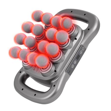 16 Head Massage Gun Deep Tissue Percussion Massager - Electric Handheld Back Massager for Pain Relief 9 Modes 9 Intensities Full Body Muscle Relaxation Tool
