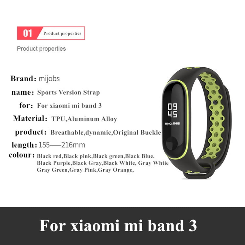 Sport Silicone Bracelet Wrist Strap for Xiaomi Mi Band 3 Smart Watch Bracelet Walmart