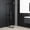 Transparent, variant on Modern Walk-in Shower Screen 31.5x76.8 Inches Dark Tempered Glass with Aluminum Frame, Adjustable Profile and Flexible Supporting Bar for Easy Fit, Easy Clean