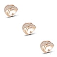 thumbnail image 4 of Guardurnaity Anillo de cristal para mujer compromiso estético boda moda nudillo joyería cumpleaños aniversario vacaciones regalo tamaño 7 Type1 NO1, 4 of 6