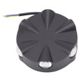 thumbnail image 2 of Aplique de pared LED redondo de aluminio negro, 6 W, 6 LED, impermeable, iluminación cálida, para patio, CA de 85 a 265 V., 2 of 14