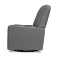 thumbnail image 3 of DaVinci Perry Swivel Glider Rocking Chair, Shadow Grey, 3 of 6