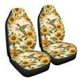 thumbnail image 7 of ZIATUBLE Sunflower Hummingbird Car Front Seat Covers Set 2 Packs Universal Fit for SUV Sedan Van Dust Resistant Vehicle Seat Cover Protectors Auto Interior Accessory for Women Men, 7 of 7