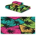 thumbnail image 2 of GZHJMY Palm Trees Bath Towel Set of 3, Highly Absorbent & Soft Bathroom Towels Set Quick Dry Towels Set for Bathroom Spa Beach (1 Bath Towels, 1 Hand Towel, 1 Washcloth), 2 of 7