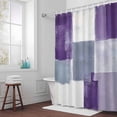 thumbnail image 5 of Gradient Style Fabric Shower Curtain Purple Gray Washable Shower Curtains for Bathroom, Waterproof Bath Curtain with Hooks Home Decor 36x72in, 5 of 8