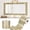 Gold, variant on Silver Glitter Bulletin Board Borders,394"x4" Self Adhesive Sparkle Mirror Tape Border Shiny Champagne Gold Wallpaper Border for DIY Dresser School Decor