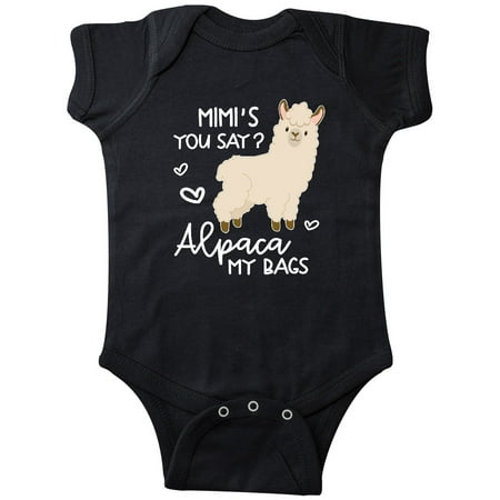 

Inktastic Mimi s You Say Alpaca My Bags Gift Baby Boy or Baby Girl Bodysuit