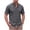 #03 Gray 【Mix & Match: Choose Your Favorites】, variant on Men's Solid Button Down Shirt Cotton Blend Casual Top, Short Sleeve Stand Collar Fashion Shirt, Quick Dry Breathable Stretch, Daily Work Office Beach Vacation, Classic | Zenithor,Black S
