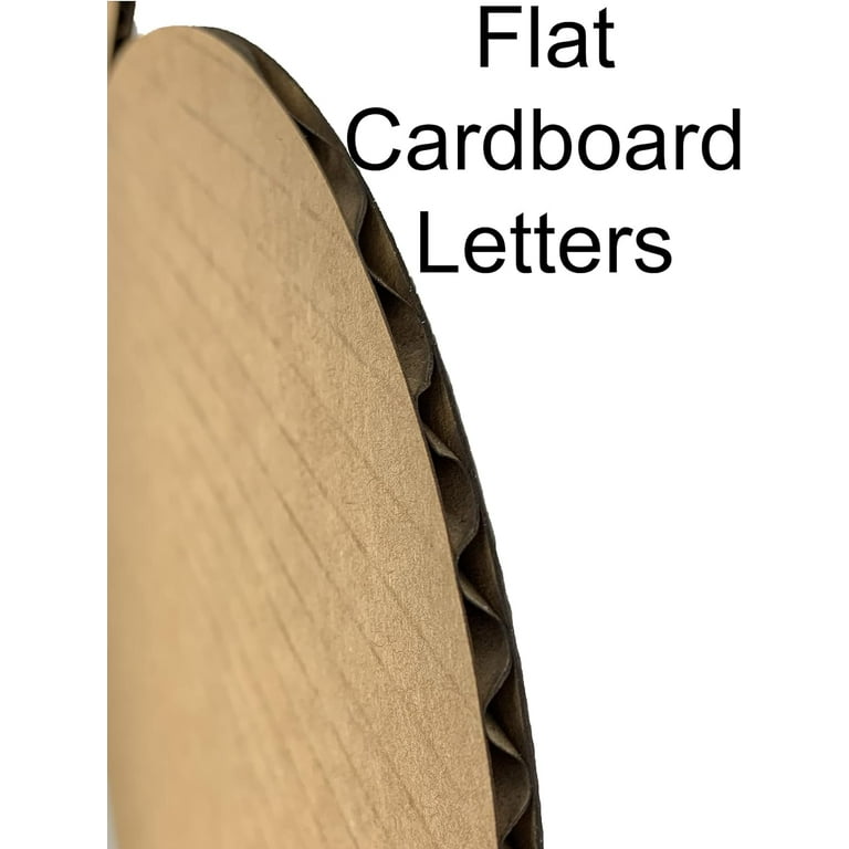 Cardboard Letters & Numbers