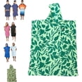 thumbnail image 1 of COR Surf Poncho Changing Towel Robe with Hood and Front Pocket | Thick Quick Dry Microfiber Wetsuit Poncho Towel for Surfing Beach Pool Swim (Medium, Kailua), 1 of 6
