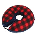 thumbnail image 2 of Pet Recovery Collar Inflatable Adjustable Soft Prevent Licking Dog Elizabeth Collar for Cat Post Surgery Red and Black Plaid L, 2 of 5