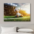 thumbnail image 3 of wall26 Canvas Print Wall Art Soccer Player Celebrates Victory Sports Athletes Photography Realism Contemporary Scenic Urban Multicolor Ultra for Living Room, Bedroom, Office - 16"x24", 3 of 5