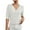 White, variant on qolati Womens Crochet Summer Tops 2024 Fashion 3/4 Sleeve Button Down Henleys Shirts Casual Loose Knit Dressy Tunic Blouses