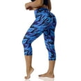 thumbnail image 2 of Brythos Women's Cropped Leggings - Printed Cropped Trousers With Pockets,Multicolor,XXXXL, 2 of 5