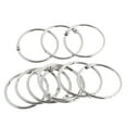 thumbnail image 1 of Office 40mm Dia Metal Loose Leaf Rings Book Binders Keyring Keychain 10pcs, 1 of 5