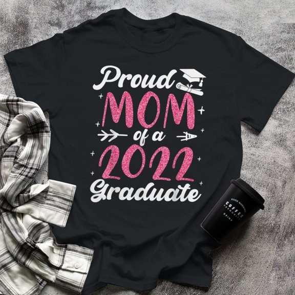 Graduation Mommy Proud Mom Of A Graduate Senior Class, Small, Black