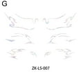 thumbnail image 4 of SharkTRUE Nine Tail FoxEye Liner Eye Shadow Makeup Stencils Template Sticker Eye R2V6, 4 of 8