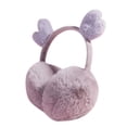 thumbnail image 1 of Cache-oreilles Gris Hiver Chaud Cache-Oreilles Corne de Cerf Mignon Cache-Oreilles Anti-Froid Manche Chaude Cache-Oreilles, 1 of 3
