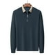 thumbnail image 4 of pstuiky camisa de manga larga para hombre, Pijama deportivo para hombre, para estar en casa, de color liso, con camiseta deportiva de manga larga y cuello vuelto salir tops m, 4 of 9