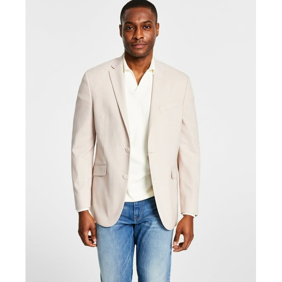 Kenneth Cole Reaction Mens Slim Fit Sport Coat Light Pink 42S