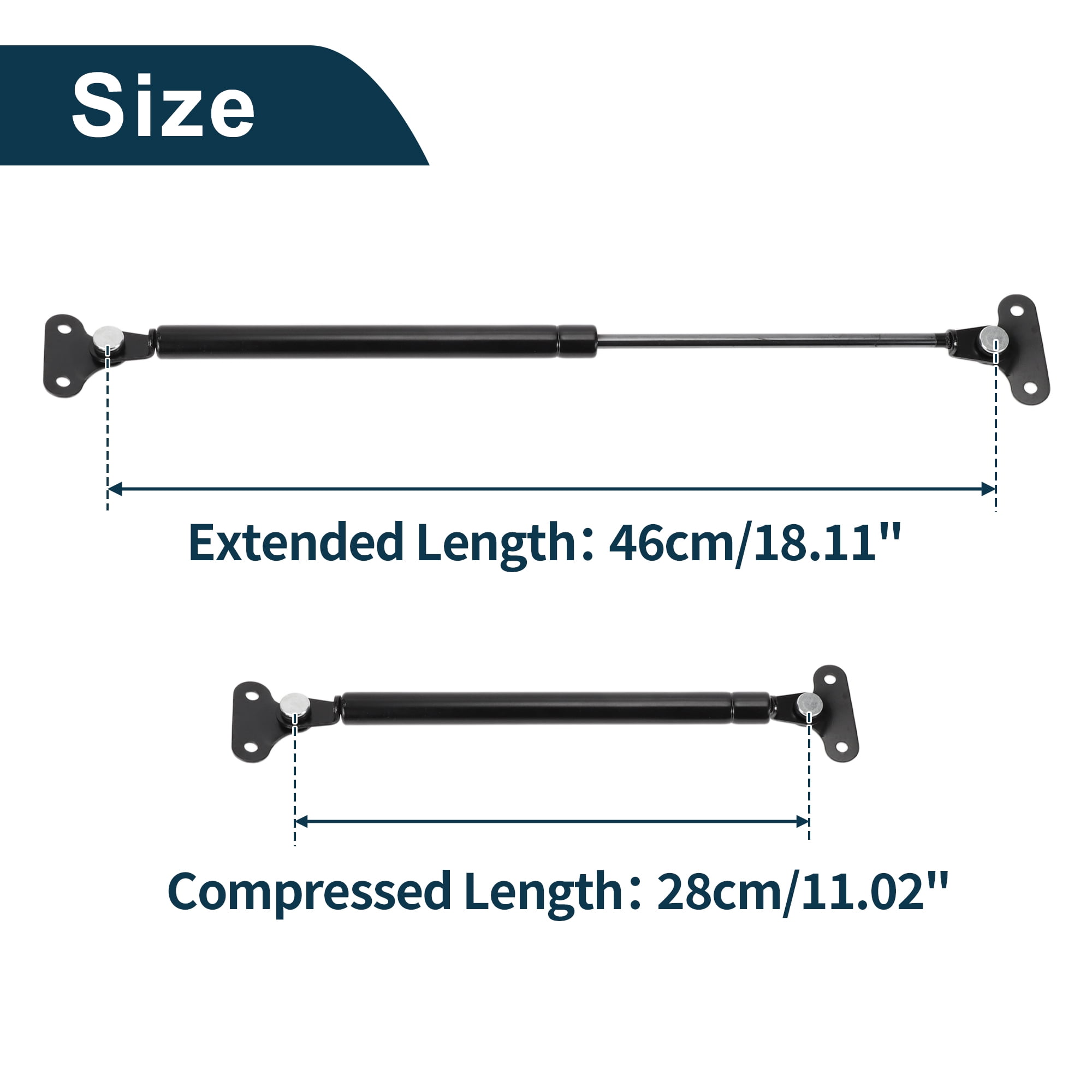 Unique Bargains 2Pcs Rear Hatch Lift Supports for Toyota Land Cruiser 1991-1997