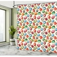 thumbnail image 5 of Ambesonne Colorful Shower Curtain, Topaz Diamonds Art, 69"Wx75"L, Multicolor, 5 of 5