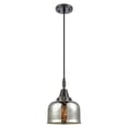 thumbnail image 6 of 447-1P-PN-G78 Innovations Lighting Bell - 1 Light Cord Hung Mini Pendant-11.13 Inch Tall and 8 Inch Wide-Polished Nickel Finish-Silver Plated Mercury, 6 of 7