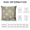 thumbnail image 5 of Orinice Throw Pillow Covers Beach Starfish Words Rules Holiday Summer Nautical Anchor Distressed Taupe Decorative Pillow Cases Home Decor Square  Pillowcases, 5 of 5