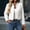 01-Beige, variant on Women's Stand Collar Cropped Wool Blend Jacket,Single Breasted Long Sleeve Elegant Short Outerwear 01-Beige M