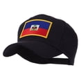 thumbnail image 2 of North and South America Flag Embroidered Patch Cap - Haiti OSFM, 2 of 5
