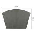 thumbnail image 4 of REGALWOVEN Placemats Set of 6 Solid Placemats for Kitchen Dining Table Decor Heat Resistant Table Placemats Wipeable Table Mat Black 17*11.5Inch, 4 of 7