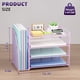 thumbnail image 3 of Organizador de escritorio Marbrasse con 4 bandejas deslizantes color morado, 3 of 7