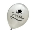 thumbnail image 2 of EeaseCA 20 Pcs 12 Inch Party Balloons Congratulate Graduate Letter Ballons Inflatable Balloons for Graduation Party Decoration (Silver), 2 of 9