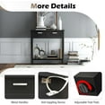 thumbnail image 5 of KOTEK Console Table with 2 Drawers & Shelf, Narrow Sofa Table with Rubber Wood Legs, Small Entryway Table for Living Room, Hallway, Office (Black), 5 of 8