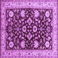thumbnail image 1 of Ahgly Company Indoor Square Oriental Purple Industrial Area Rugs, 5' Square, 1 of 4