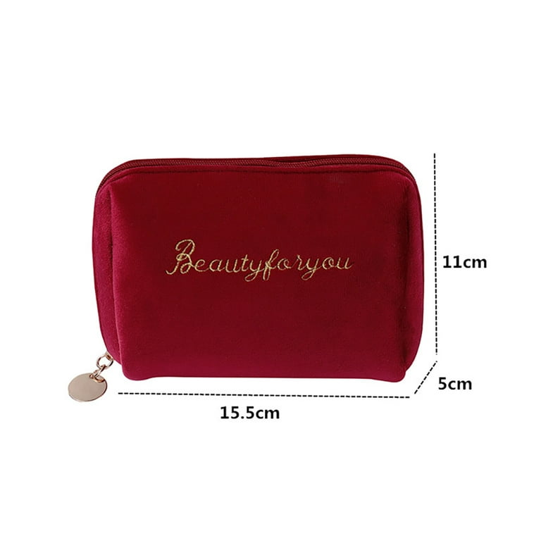 Mini Makeup Leather Pouch (Pink), Women's Fashion, Bags & Wallets