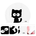 thumbnail image 3 of Shisuyan Cat Pattern Swimming Practical Cartoon Silicone Swim Pool Hat Protective Swim Caps for Kids Children, 3 of 9
