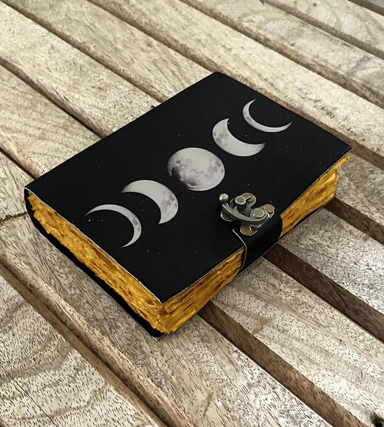 Grimoire Moon Phases Spell Book Of Shadows Journal, Witchcraft Supplies, Leather Bound Journal, Vintage Journal, Charmed Book Of Shadows, Vintage Notebook, Diary, Book Journal