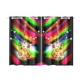 thumbnail image 3 of MKHERT Colorful Guitar Window Curtain Kitchen Curtain 26x39 inch,Two Piece, 3 of 3