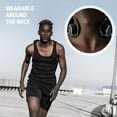 thumbnail image 4 of Auriculares Bluetooth pequeños envolventes para la cabeza: auriculares inalámbricos deportivos con micrófono integrado y sonido nítido, plegables y transportables en el bolso, color negro Fokelyi CZDZ-HQ114, 4 of 5